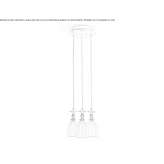 Porcelain LED hanging lamp Siusi