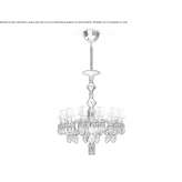 LED porcelain chandelier Westvale