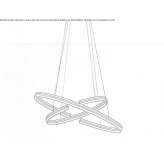 Aluminum LED hanging lamp Uvalde