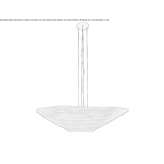 LED hanging lamp made of silk Sancel