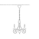 Metal chandelier Uvalde