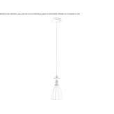 Porcelain LED hanging lamp Siusi