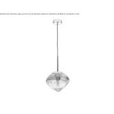 LED hanging lamp made of glass Uvalde