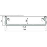 Biurowa aluminiowa lampa wisząca LED Basaran