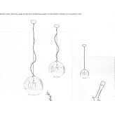 Glass pendant lamp Uvalde