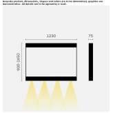 Aluminiowa lampa wisząca LED Olpe