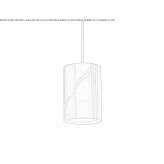 Nero Marquina marble pendant lamp with dimmable LED Regoledo