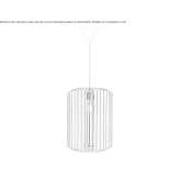 Dimmable wooden LED hanging lamp Terrigal