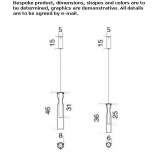 Brass LED hanging lamp Rosignol