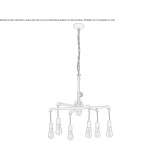 Metal chandelier Uvalde