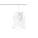 Dimmable oak LED hanging lamp Regoledo