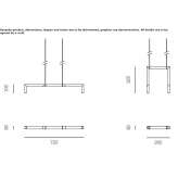 Regulowana, obrotowa aluminiowa lampa wisząca LED Vanse