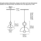 LED hanging lamp made of glass Levone