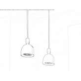 Obrotowa lampa wisząca LED Arsenio