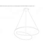 Aluminum LED hanging lamp Uvalde