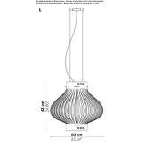 Filcowa lampa wisząca Medis