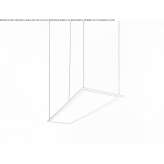 RGB LED hanging lamp made of acrylic glass Kaarina