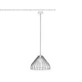 Steel hanging lamp Bellmore