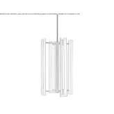 Metal LED hanging lamp Mullovka