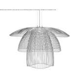 Metal hanging lamp Hegnau