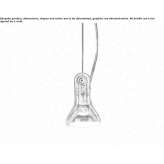 Polycarbonate hanging lamp Macia