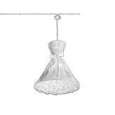 LED fabric pendant lamp Endirey