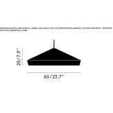 Brass pendant lamp Gergei