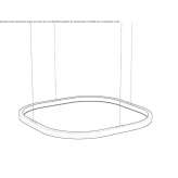 Dimmable aluminum pendant lamp Rosemere