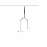 Metal hanging lamp Oatlands