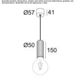 LED hanging lamp with dimmable function Maracas