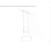 Aluminiowa lampa wisząca z możliwością ściemniania Cosoveni