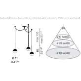 Halogen hanging lamp Solrod