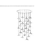 LED hanging lamp made of Murano glass Lapseki