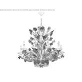 Handmade Murano glass chandelier Hesdin