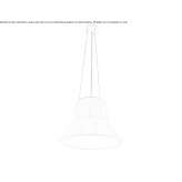 Polyester hanging lamp Sestrica