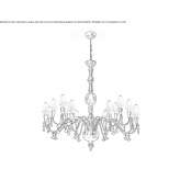 Porcelain chandelier Cezieni