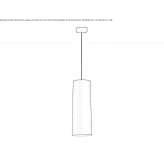 Polycarbonate hanging lamp Petin