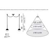 Halogen hanging lamp Solrod