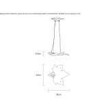 Ręcznie robiona lampa wisząca z brązu Cordon