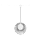 Metal hanging lamp Isso