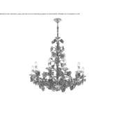 Handmade Murano glass chandelier Hesdin