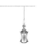 Metal hanging lamp Bogen