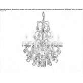 Handmade Murano glass chandelier Hesdin