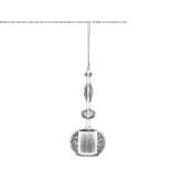 Metal hanging lamp Sherwood