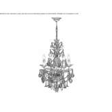 Handmade Murano glass chandelier Hesdin