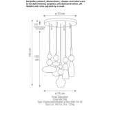 Lampa wisząca ze szkła Murano Walgett