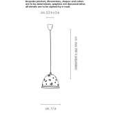 Handmade porcelain hanging lamp Cancale