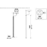 Lampa wisząca LED ze szkła i aluminium z możliwością ściemniania Konjic