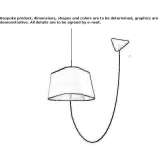 LED fabric pendant lamp Pitelino