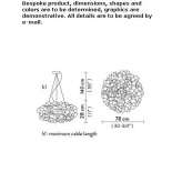Lampa wisząca LED Cristalflex® Cogliate